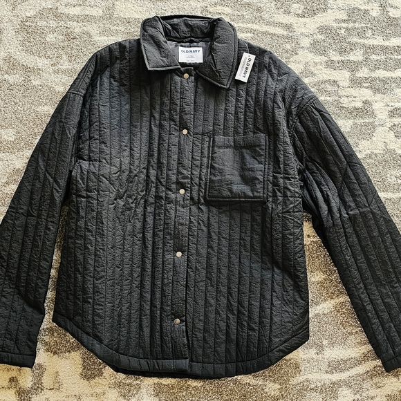 Old Navy Jackets & Blazers - Old Navy Black Quilted Button-Front Jacket